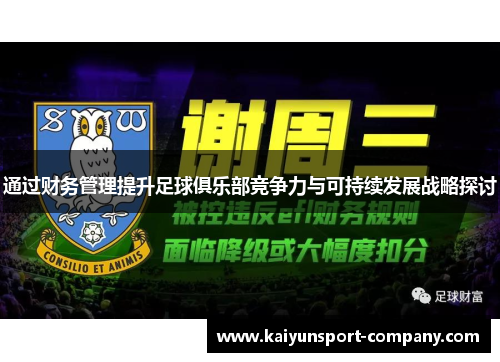 通过财务管理提升足球俱乐部竞争力与可持续发展战略探讨
